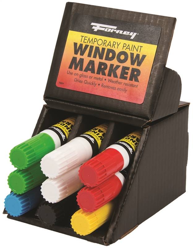 Forney Industries 70859 Solvent Based Window Marker Display, 5 in L x 6 in  W x 8 in H