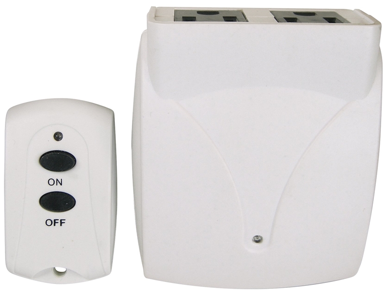 Westek RFK1600LC Indoor Wireless Switch, Single Outlet, White, 1-Pack 