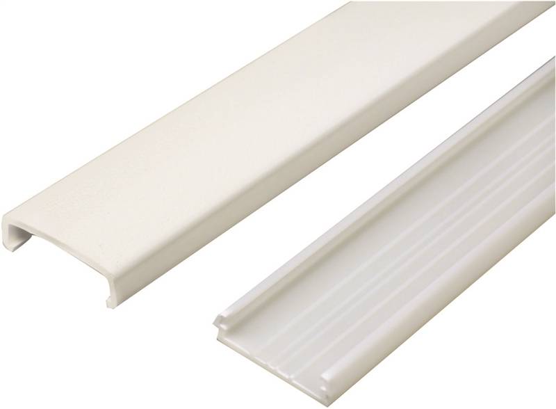 Wiremold Non-Metallic PVC Raceway 5 ft. Wire Channel, White (10 Pack)