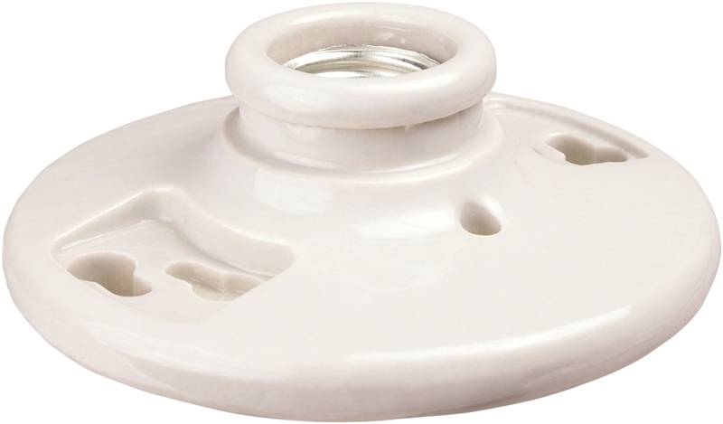 Cooper Industries 604 Sp Ceiling Lamp Holders Keyless One Piece White