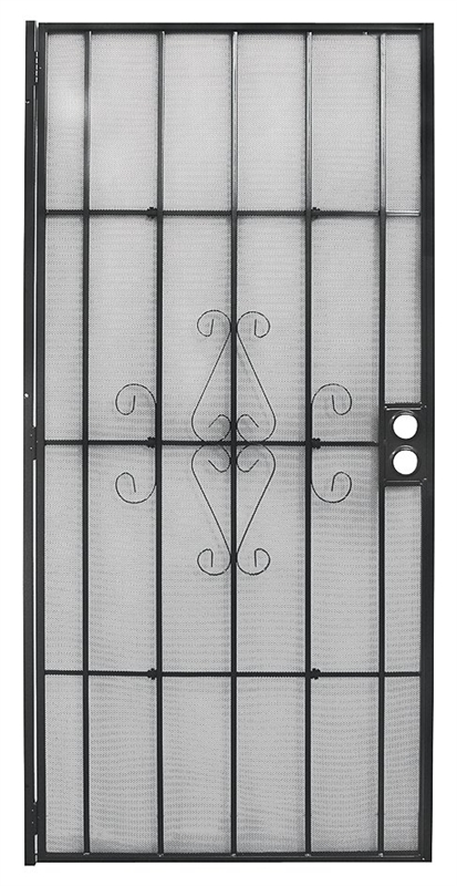 Precision Regal 3818bk2668 Security Screen Door 30 In W X 80 In H Steel Black