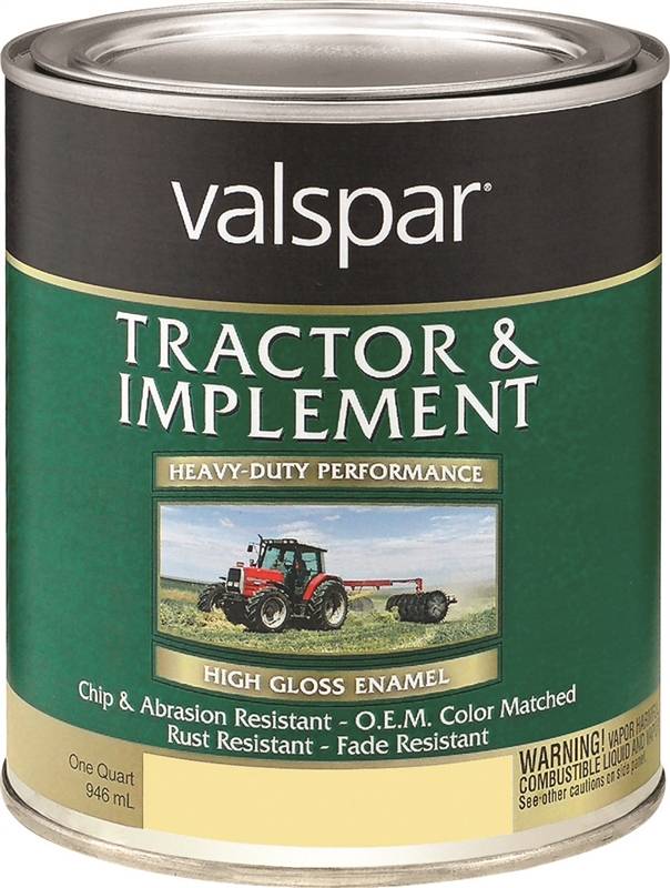 Valspar 018.443215.005 Tractor and Implement Enamel Paint, 1 qt, 500