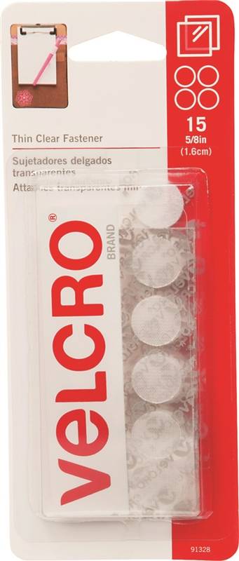 VELCRO Brand 90086 Fastener, 3/4 in W, 5 ft L, Nylon, Black, 5 lb, Rubber  Adhesive