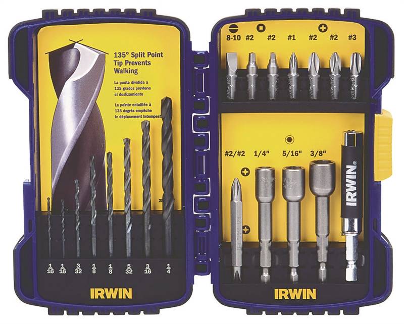 Irwin 357020 Drill/Drive Set, 20-Piece, Steel