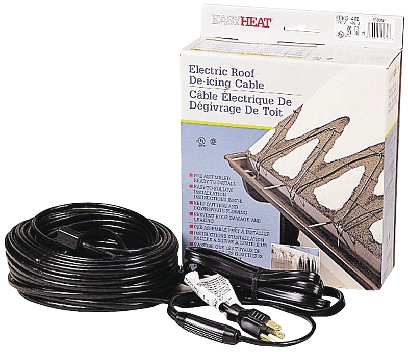 EASY HEAT ELECTRIC ROOF & GUTTER DE-ICING CABLE ADKS-150 30 FEET CABLE FT 