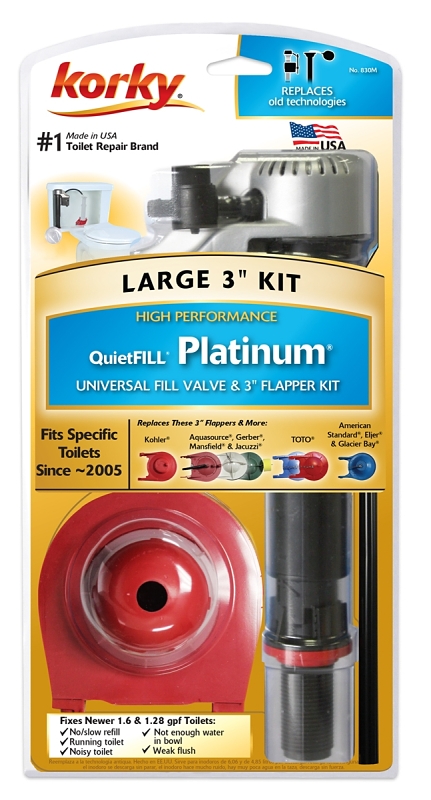 FILL VALVE W/ 3IN FLAPPER KIT