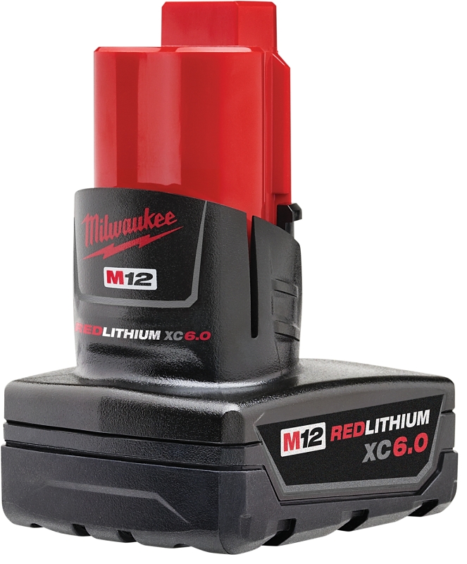 Milwaukee M12 48-11-2460 Rechargeable Battery Pack, 12 V Battery, 6 Ah