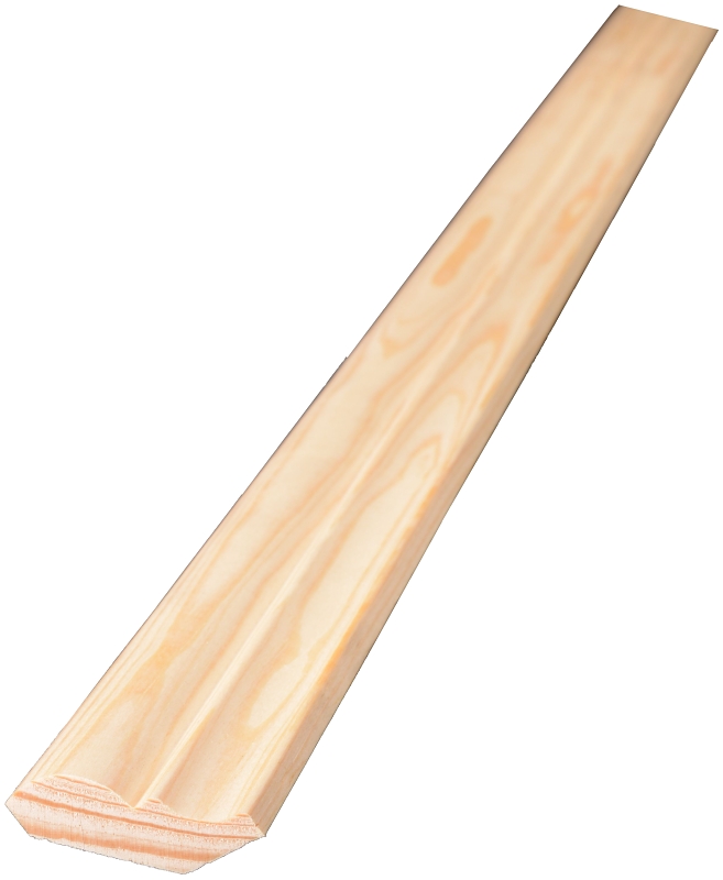 ALEXANDRIA Moulding 0W074-20096C Bed Molding, 96 in L, 1-3/4 in W, Pine