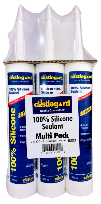 Flame Control WZ97002 Silicone Sealant, White, Indoor, Outdoor