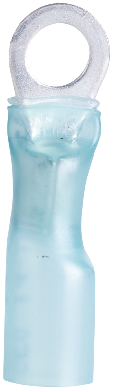 GB Xtreme AMT-103 Ring Terminal, 600 V, 16 to 14 AWG Wire, #8 to 10 Stud, Nylon Insulation, Blue