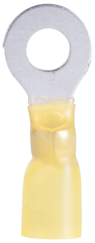 GB Xtreme AMT-108 Ring Terminal, 600 V, 12 to 10 AWG Wire, 1/4 in Stud, Nylon Insulation, Yellow