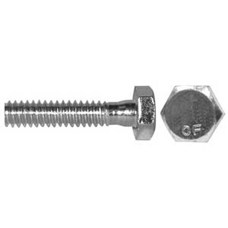 Reliable HBS141MR Hex Bolt, 1/4-20 Thread, 1 in OAL, Stainless Steel, Coarse, Partial Thread