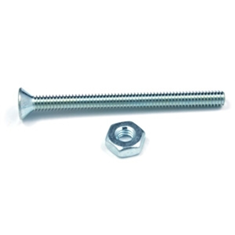 Reliable FSBZ8323MR Machine Screw, #8-32 Thread, 3 in L, Full Thread, Flat Head, Quadrex Drive, Type B Point, 6/PK