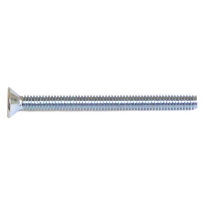 Reliable FKMZ Series FKMZ832134VP Machine Screw, 8-32 Thread, 1-3/4 in L, Full, Imperial Machine Thread, Flat Head, Zinc