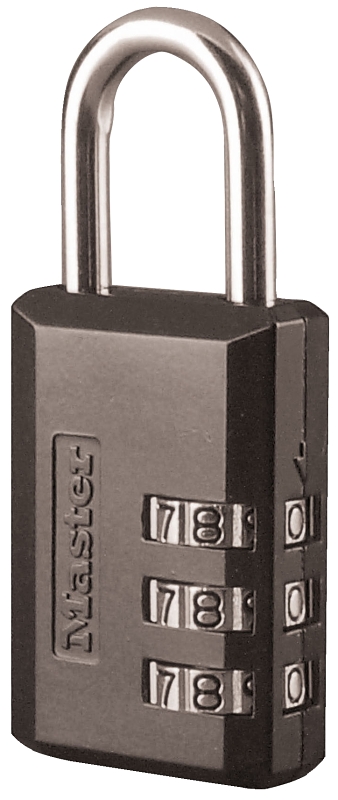 Master Lock 647D Padlock, 3/16 in Dia Shackle, 7/8 in H Shackle, Steel Shackle, Zinc Body, 1-3/16 in W Body