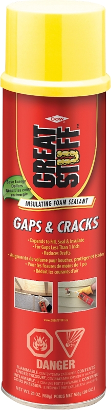 Dow GREAT STUFF PRO 157909 Insulating Foam Sealant, Cream, 20 oz Can