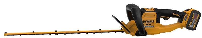 DeWALT DCHT870T1 Cordless Hedge Trimmer, 2 Ah, 60 V Battery, 1-1/4 in Cutting Capacity, 26 in Blade
