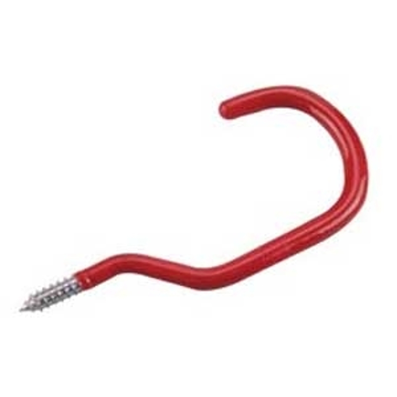 Onward 2252B Bicycle Hook, 60 lb, Steel, Red, Vinyl