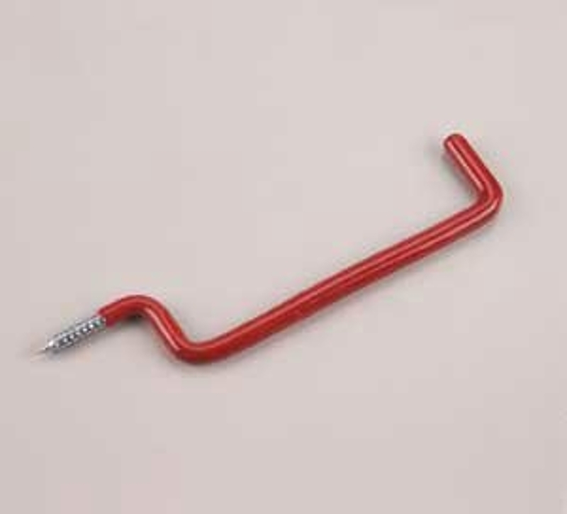 Onward 2253B Ladder Hook, 20 lb, Steel, Red, Vinyl