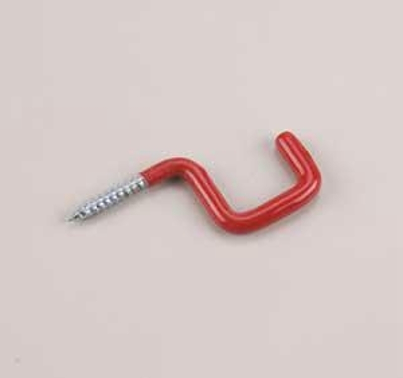 Onward 2259B Screw-In Hook, 20.2 mm Opening, 3-5/16 in L, Steel, Zinc