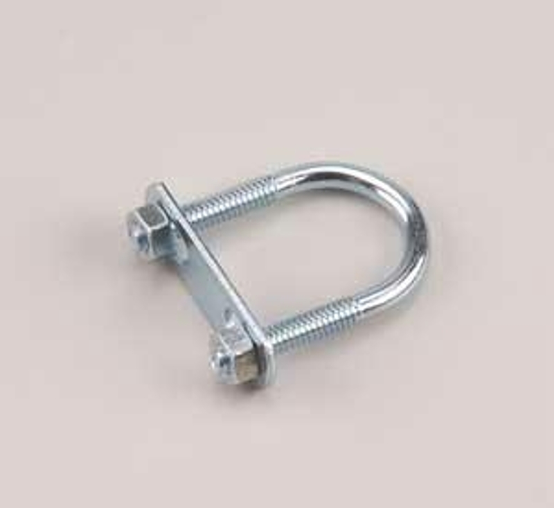 Onward 2164XB U-Bolt, 2 in W Inside, 5/16 in Thread, Metal, Zinc