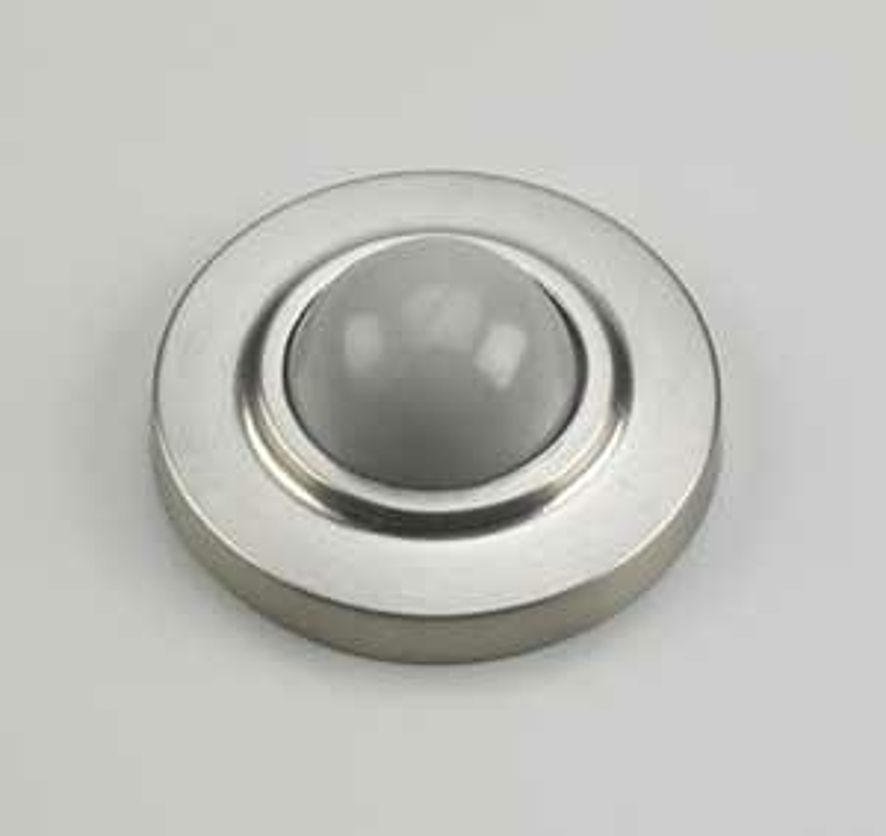 Onward 220CV Door Stop, 2-1/2 in Dia Base, 7/8 in Projection, Metal, Chrome-Plated, 1 PK