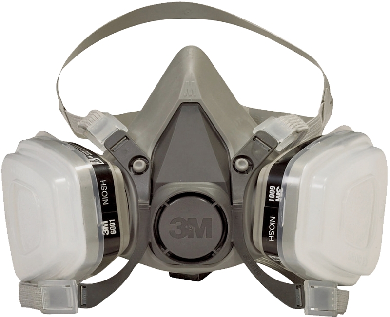 3M 6211PA1-A/R6211 Valved Paint Respirator, M Mask, P95 Filter Class, Dual Cartridge, Black/Blue/Gray