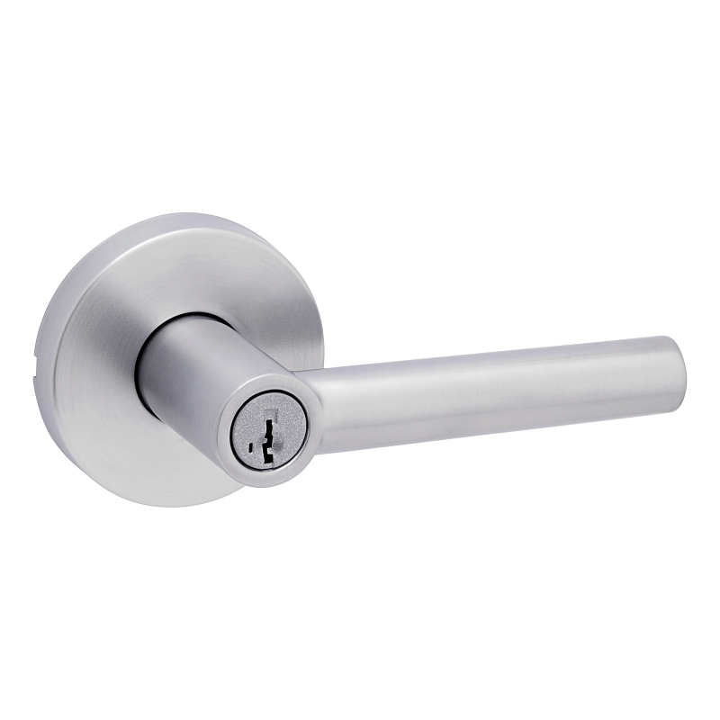 Weiser Milan Series 9GLA5350-096 Entry Lever, Satin Chrome, Residential, Re-Key Technology: SmartKey, Universal Hand