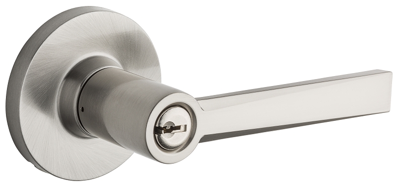 Weiser Westley Series 9SL50000-065 Entry Lever, Satin Nickel, Residential, Universal Hand, 3 Grade