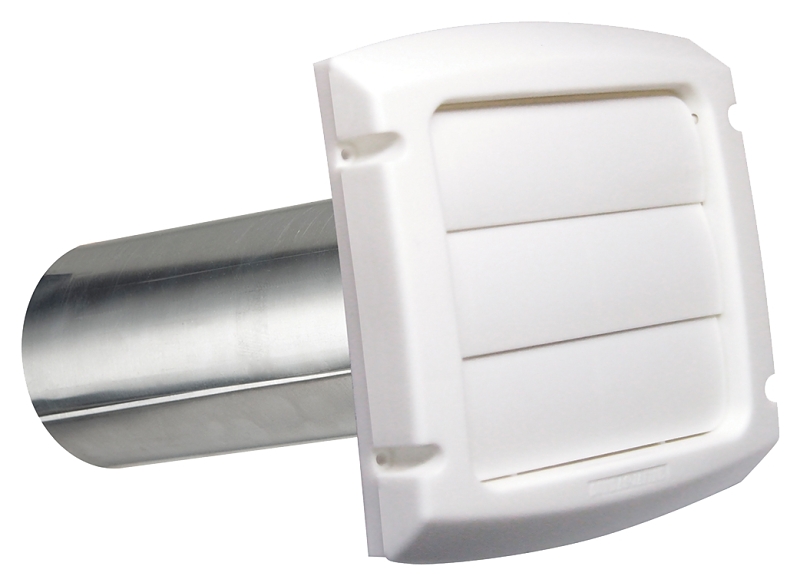 Dundas Jafine ProVent LH3WXZ Exhaust Hood, Polypropylene Hood, White Hood, 6-1/4 in W Hood, 0.85 in D Hood, 7 in H Hood