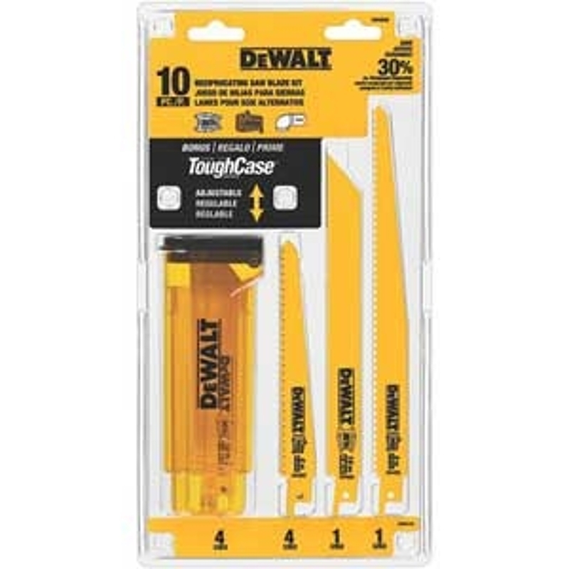 DEWALT DW4898 Reciprocating Saw Blade Set, Bi-Metal Cutting Edge