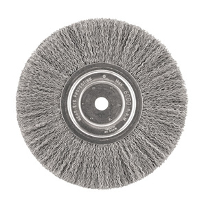 DEWALT DW4907 Bench Grinder Brush, 8 in Dia, 5/8 in Arbor, Carbon Steel Abrasive