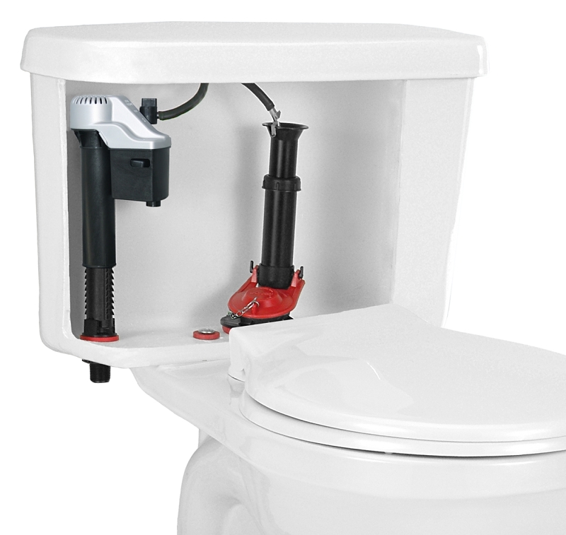 Korky 4010MP/PK Toilet Repair Kit, Plastic/Rubber, Black/Red, For: Fix Leaking, Noisy or Running Toilet in 1 Trip