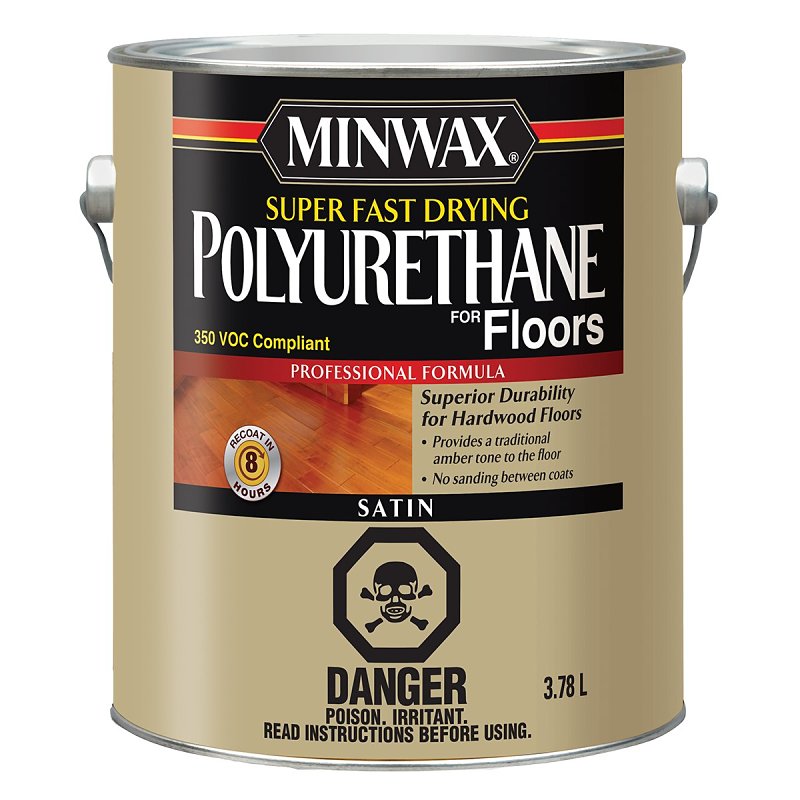 Minwax CM1302500 Interior Varnish, Satin, Liquid, Clear, 3.78 L, Can