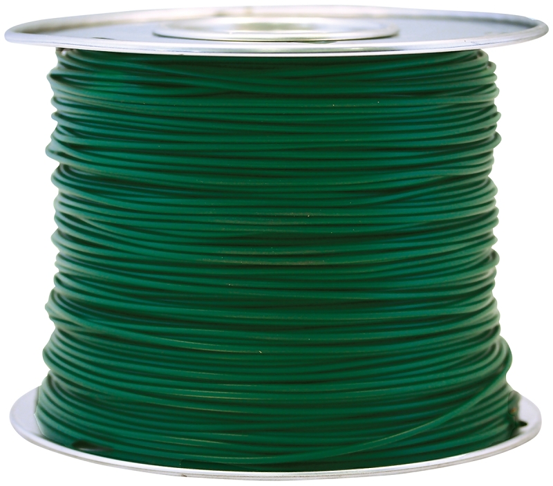 CCI 56421923 Primary Wire, 14 AWG Wire, 1-Conductor, 60 VDC, Copper Conductor, Green Sheath, 100 ft L