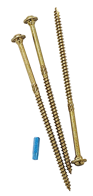 GRK Fasteners RSS 10163 Structural Screw, 1/4 in Thread, 3-1/2 in L, W-Cut Thread, Washer Head, Recessed Star Drive