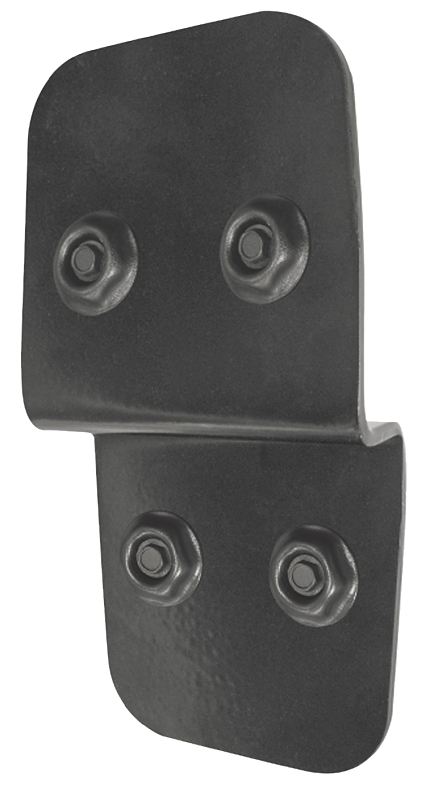Nuvo Iron P2B7 Post to Beam Support, 6 in H, Steel, Black, Galvanized/Powder-Coated, 2 PK