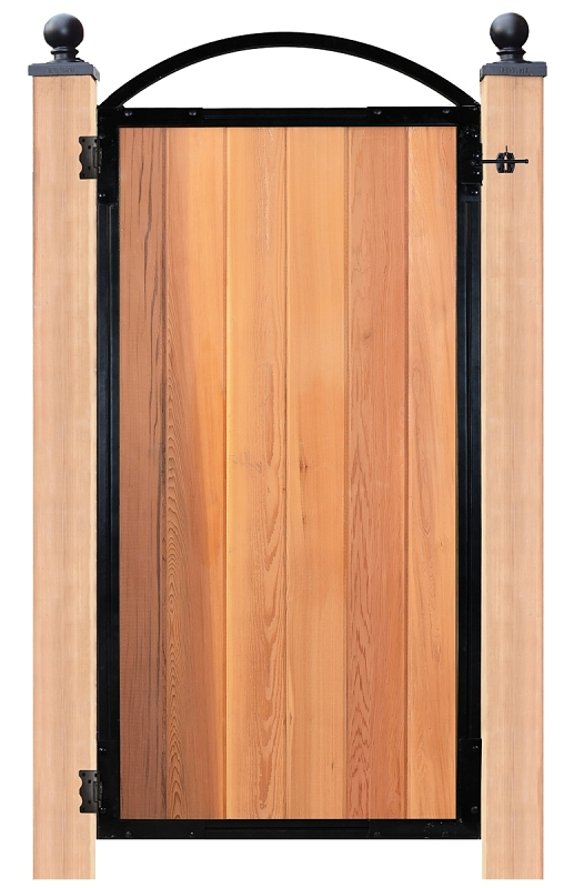 Nuvo Iron PRO6 Series Gate Frame, For: 36-1/4 in Wide Openings, Wood, Light Brown