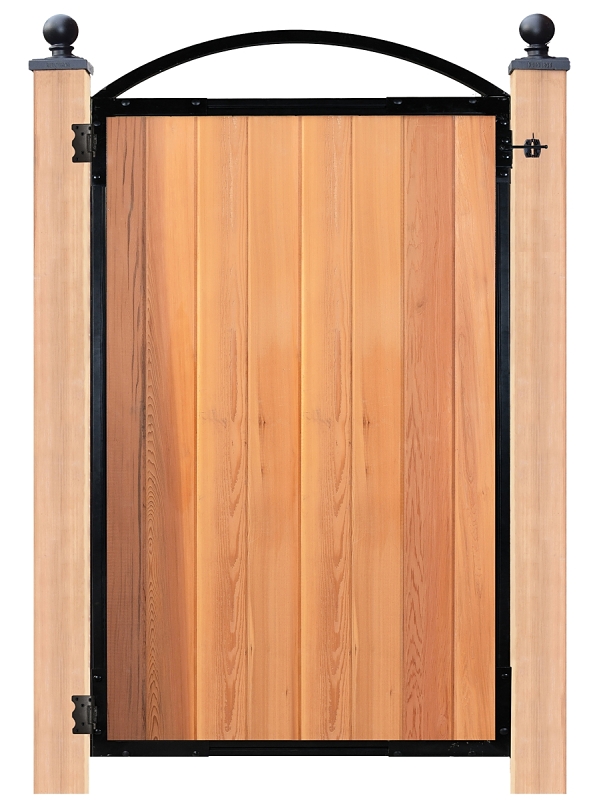 Nuvo Iron PRO8 Series Gate Frame, For: 47 in Wide Openings, Wood, Light Brown
