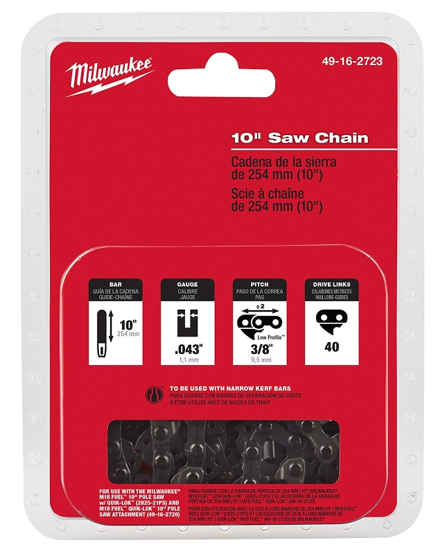 CHAIN SAW REPL 0.5X0.043X10IN