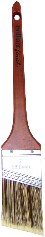 Nour 1333-50N Paint Brush, 2 in W, Thin Angular Brush, Polyester SRT Bristle, Rat Tail Handle