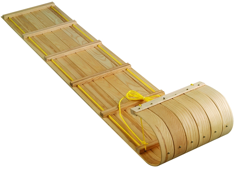 Paricon C6 Toboggan Sled, 5-Years Old and Up, Hardrock Maple