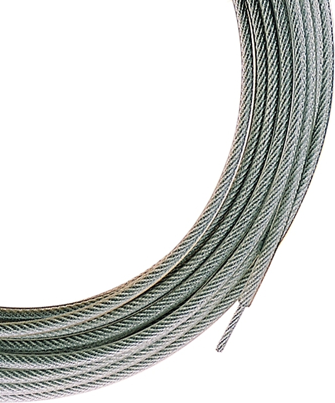 Ben-Mor CS75050 Super Heavy-Duty Clothesline, 50 ft L, Steel, Clear, 1700 lb Working Load