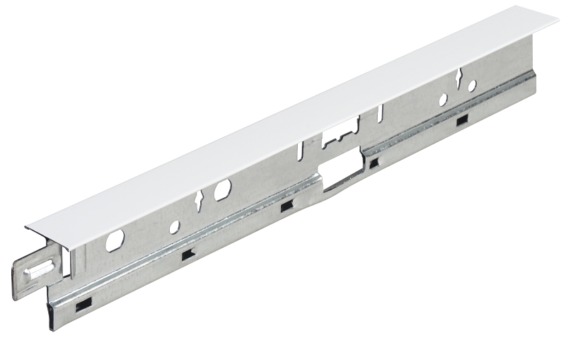 USG DONN 906729 Main Tee, 8 ft L x 1-1/2 in H Dimensions, Galvanized Steel, White
