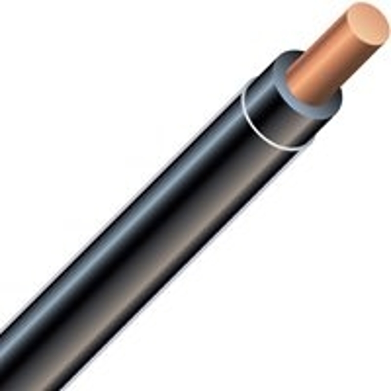 Southwire 50773103 Building Wire, 10 AWG Wire, 300 m L, Copper Conductor, PVC Sheath, Black Sheath