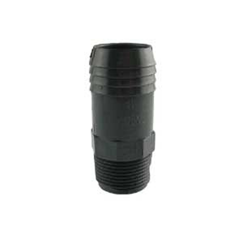 Boshart UPPIA-1012 Pipe Adapter, 1 x 1-1/4 in, MPT x Insert, Polyethylene, Gray