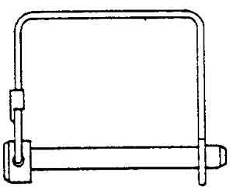 Dynaline B66462 Quick Pin, 1/4 in Dia Pin, 2-1/2 in L, Zinc
