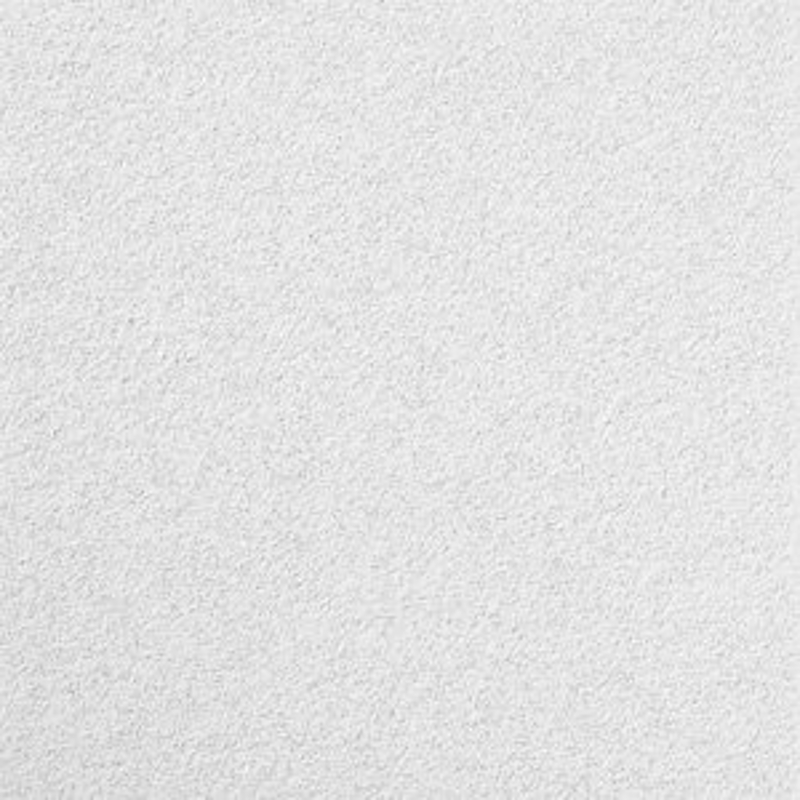 USG Mars Series 821785 Acoustical Panel, 2 ft L, 2 ft W, White Fabric