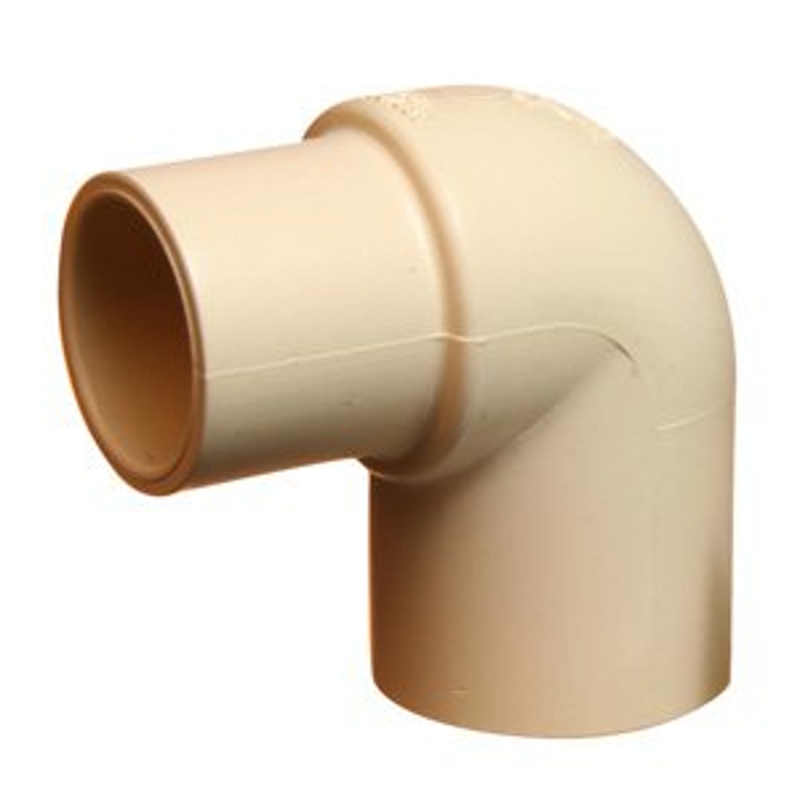 BOW 568212 Pipe Elbow, 1/2 in, Hub, 90 deg Angle, CPVC, White