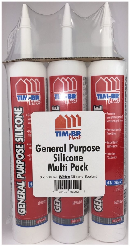 Flame Control WZ96002 Silicone Sealant, White, 300 mL, Weather Resist